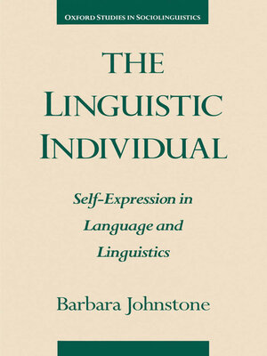 cover image of The Linguistic Individual